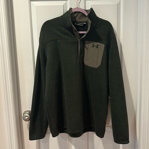 Under Armour Specialist Henley Pullover Size XL Marine Green